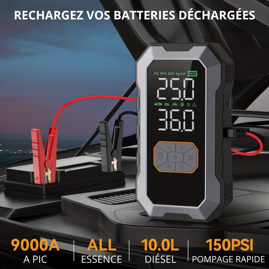 AutoRevive® - le démarreur d'urgence 4 en 1